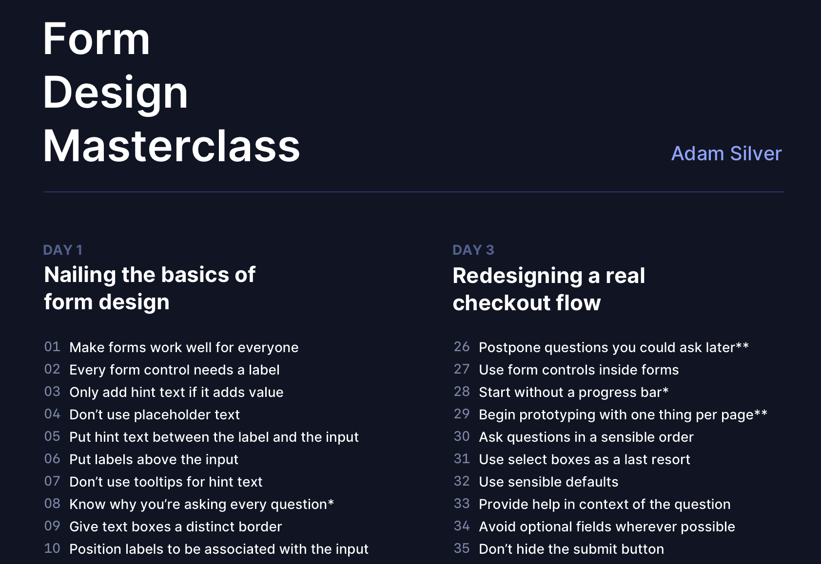 Things To Expect From A Smashing Workshop: Form Design Masterclass