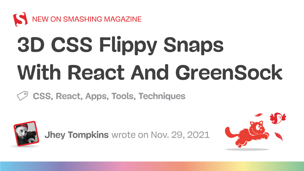 3D CSS Flippy Snaps With React And GreenSock