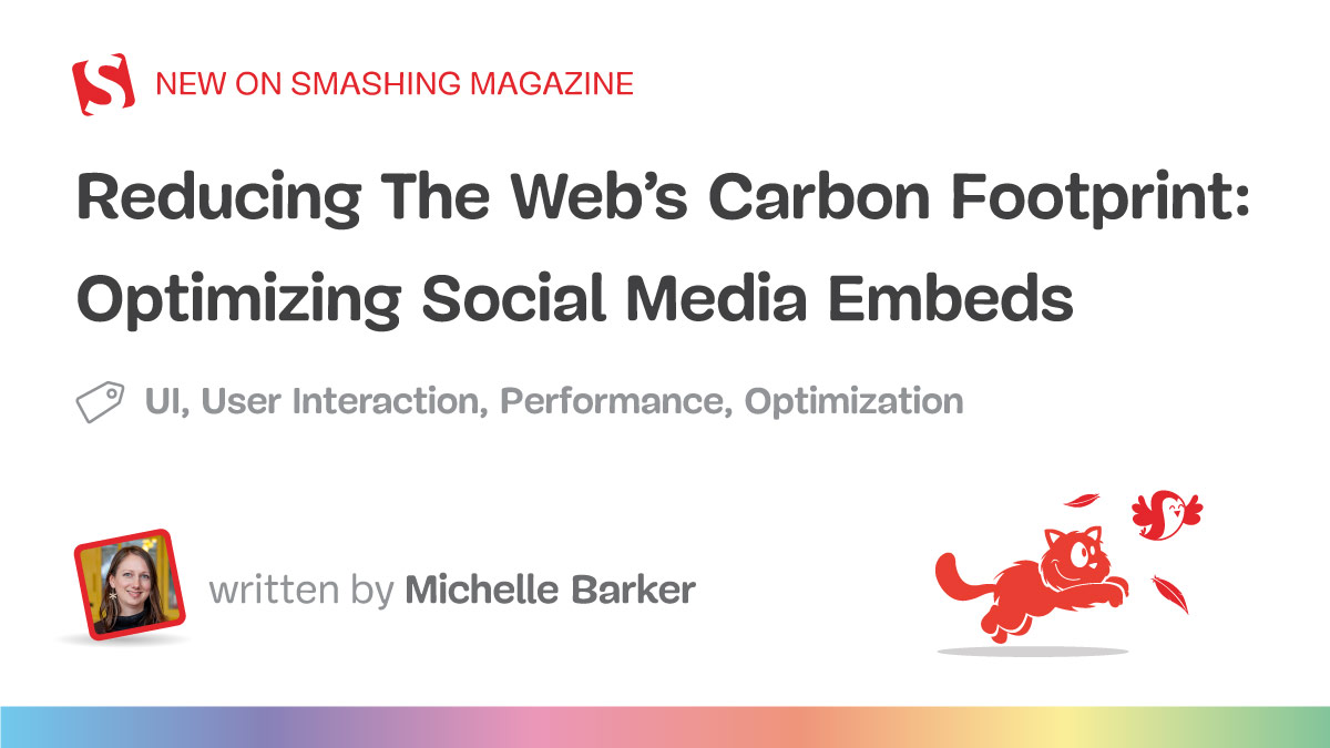 Reducing The Web’s Carbon Footprint: Optimizing Social Media Embeds