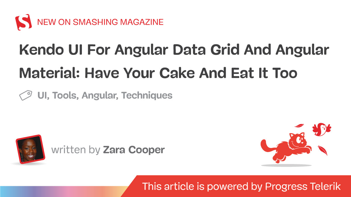 Kendo UI For Angular Data Grid And Angular Material: Have Your Cake And Eat It Too