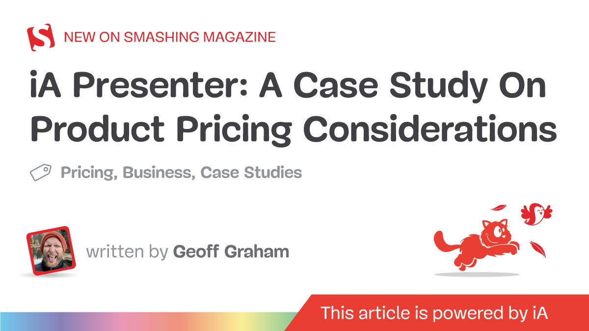 iA Presenter: A Case Study On Product Pricing Considerations