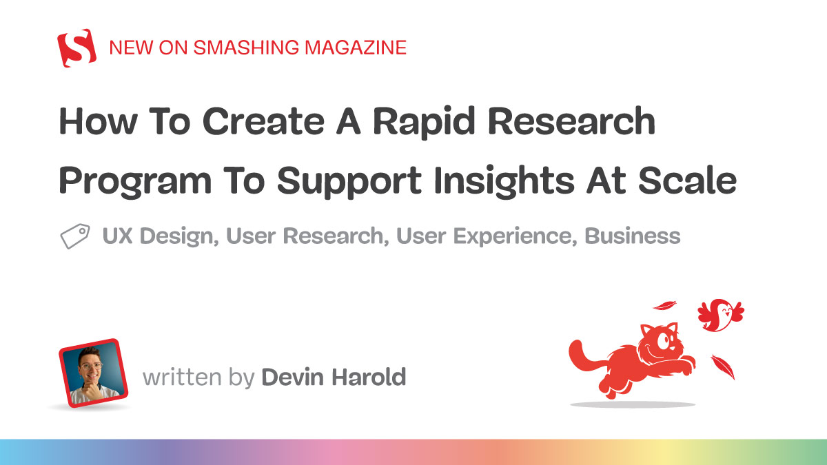 How To Create A Rapid Research Program To Support Insights At Scale