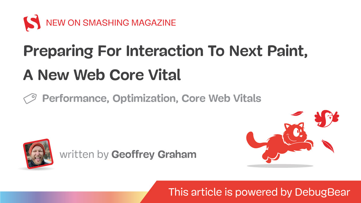 Preparing For Interaction To Next Paint, A New Web Core Vital