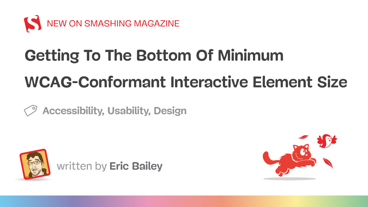 Getting To The Bottom Of Minimum WCAG-Conformant Interactive Element Size