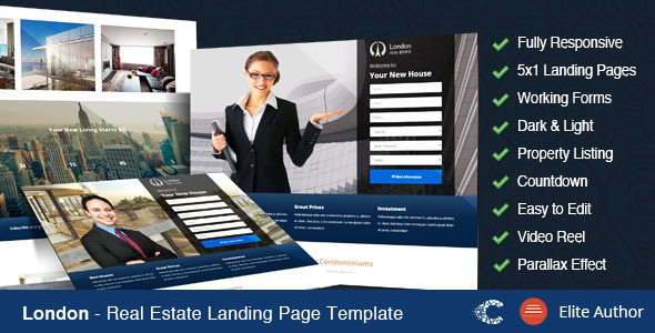 London - Real Estate Landing Page
