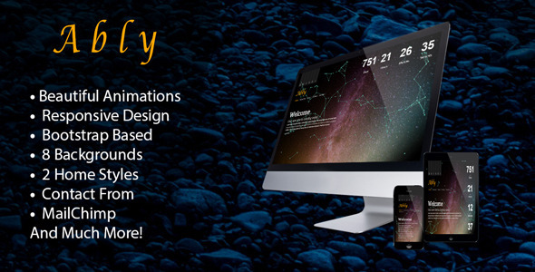 Ably - Responsive Coming Soon Page