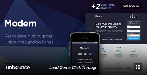 Modern - Multipurpose Unbounce Template