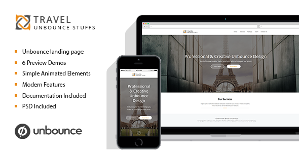 Travel Tour - Unbounce Landing Page