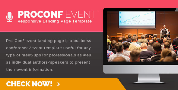 Proconf Event Landing Page