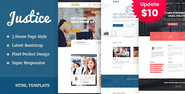 JUSTICE - Law & Business HTML Template