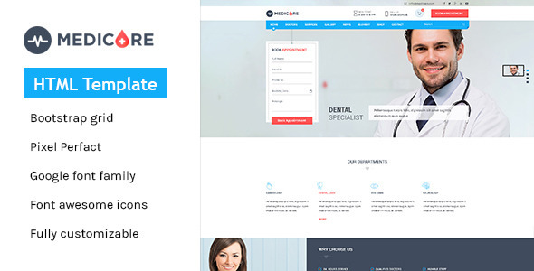 Medicare - Medical & Health HTML Template