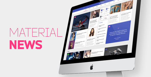 Material News - Multipurpose Responsive HTML