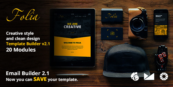 Folia Email Template + Emailbuilder 2.1