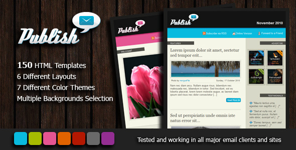 Publish Newsletter - 150 email templates