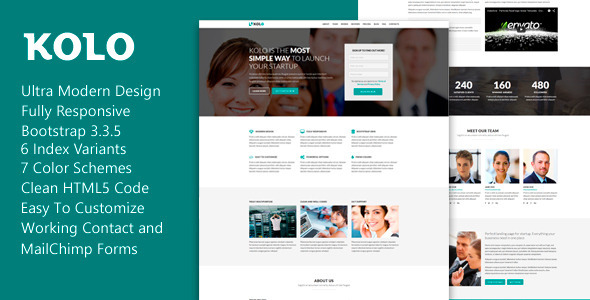 Kolo - Premium Startup Landing Page