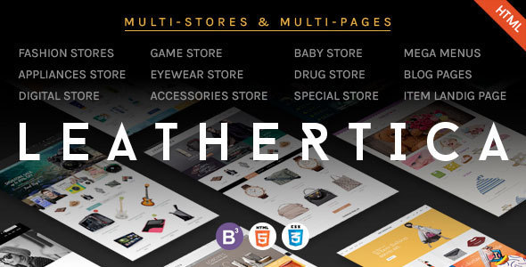 Leather - CMS & eCommerce Responsive HTML Template