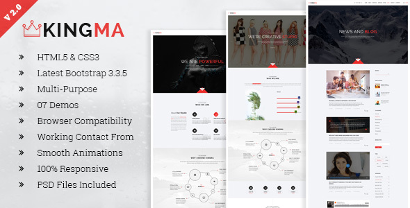 KingMa | Creative Business Onepage HTML Template