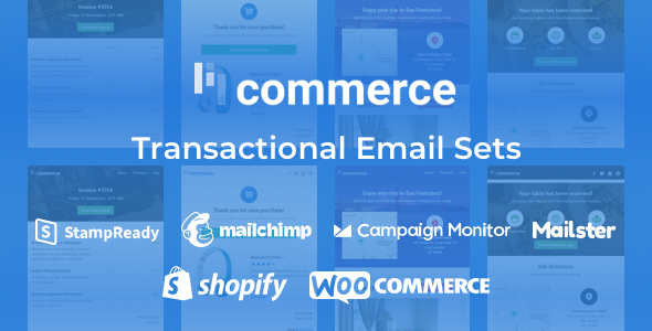 Lil Commerce - Transactional Email Sets + Woo and Shopify Integration
