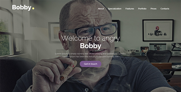Bobby - Creative Service Landing Page