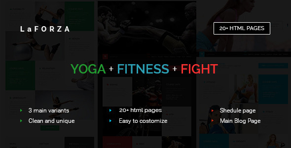 LaFORZA - Sport, Fitness & Yoga HTML