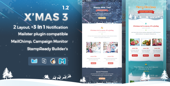 X'mas 3 | Responsive Email Template