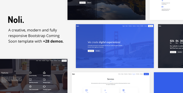 Noli - Responsive Coming Soon Template