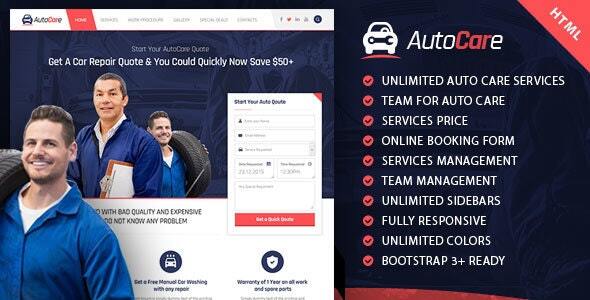 AutoCare | Responsive Automotive & Tech HTML Template