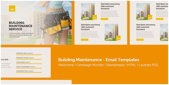 Corporate - Building Maintenance - Responsive Email Templates