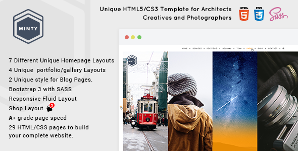Minty - For Agency, Architect & Photographers, Creatives