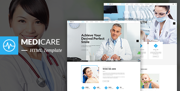 MediCare – Dentist, Medical HTML5 Template