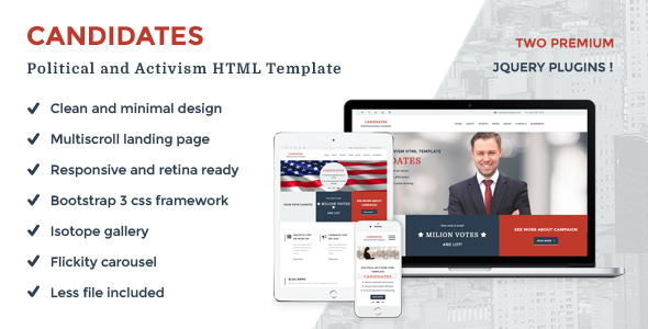 Candidates - Political and Activism HTML5 Template