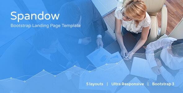 Spandow - Responsive Bootstrap Landing Page Template