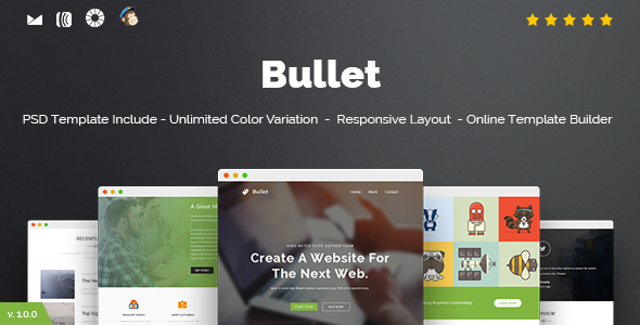 Bullet - Responsive Email + Online Template Builder