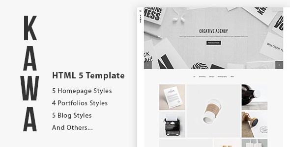 Kawa - Agency and Portfolio HTML5 Template