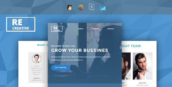 Recreative - Responsive Email + StampReady Builder