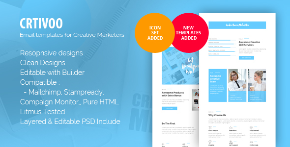 Crtivoo - Creative Business Email Template