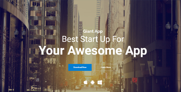Giant App - An App Landing Template Solution