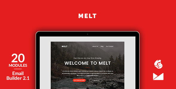 Melt Email Template + Online Emailbuilder 2.1