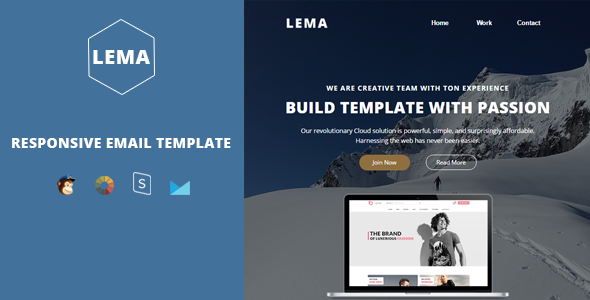 Lema- Responsive Multipurpose Email + StampReady Builder
