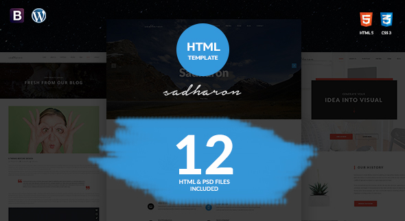 Sadharon - Creative Portfolio HTML5 Template