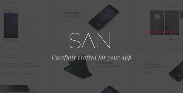 San - Responsive App Landing Template