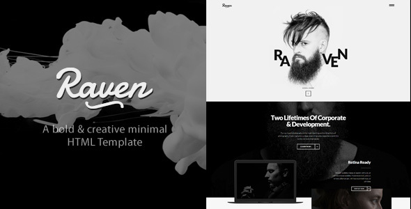Raven - Minimal Blog HTML Template
