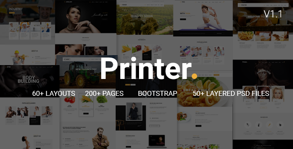 Printer - Responsive Multi-Purpose HTML5 Template