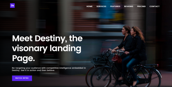 Destiny Multipurpose HTML Landing Page Template