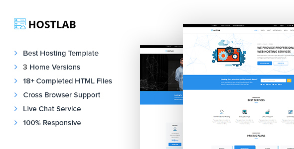 HostLab - Domain & Hosting Responsive Template