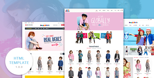 HappyChild - Multi Store Responsive HTML Template