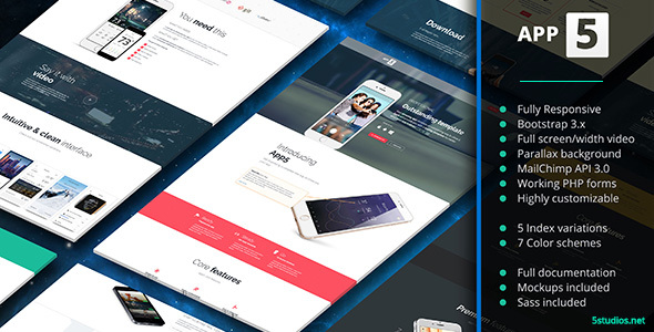 App5 - App Landing Page