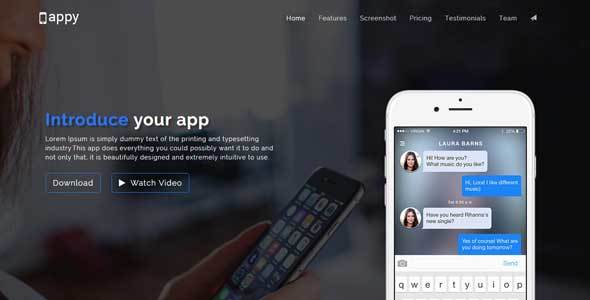 Appy - App Landing Page HTML