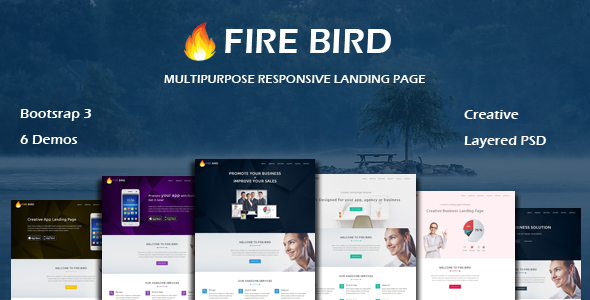 FIRE BIRD - Multipurpose Responsive HTML Landing Page