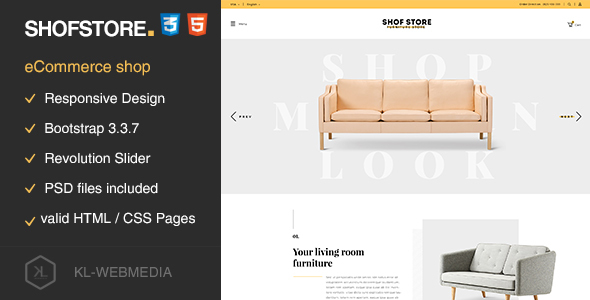 Shofstore - eCommerce HTML5 template
